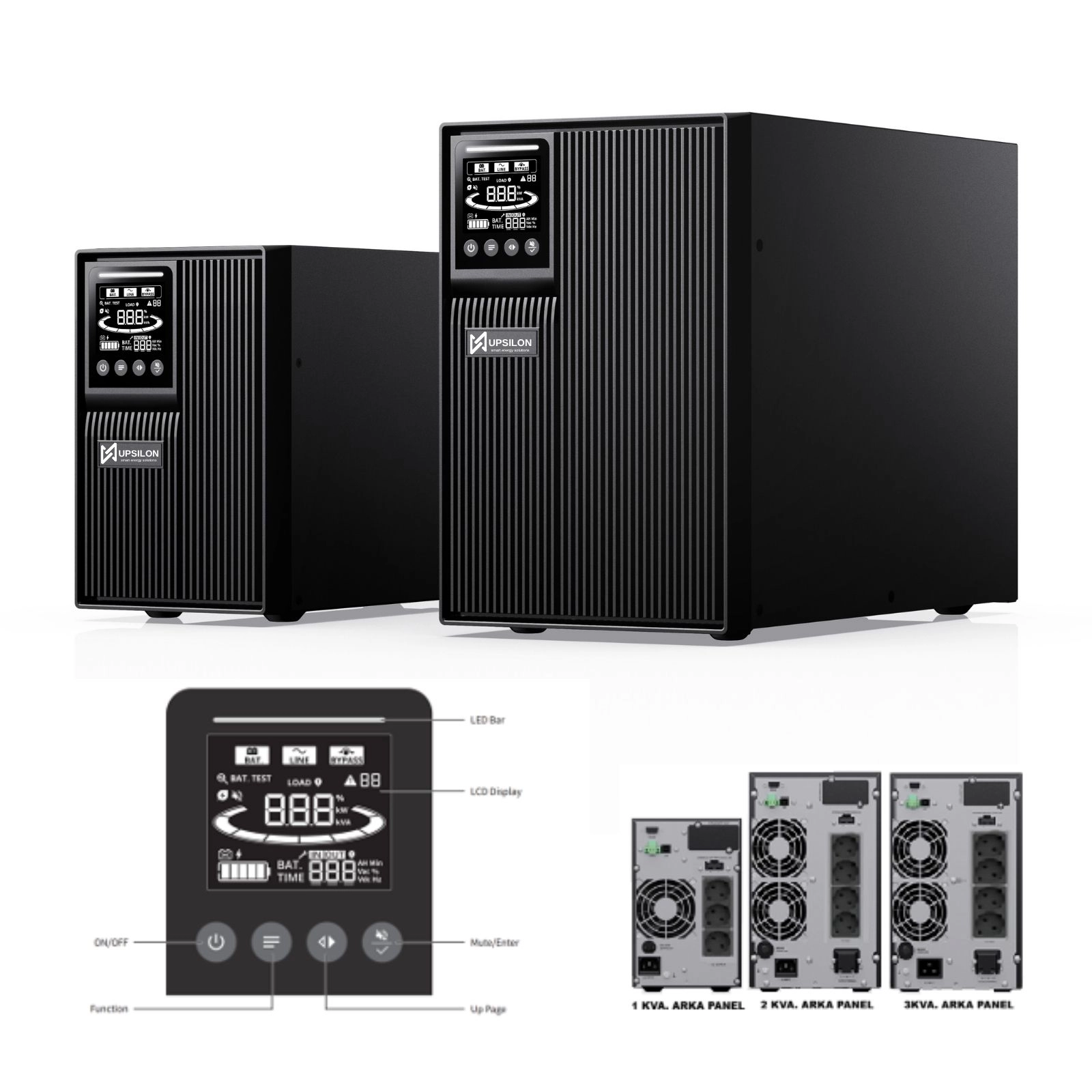 Upsilon Elon Max 3kVA Online Ups (6x12V 9Ah)