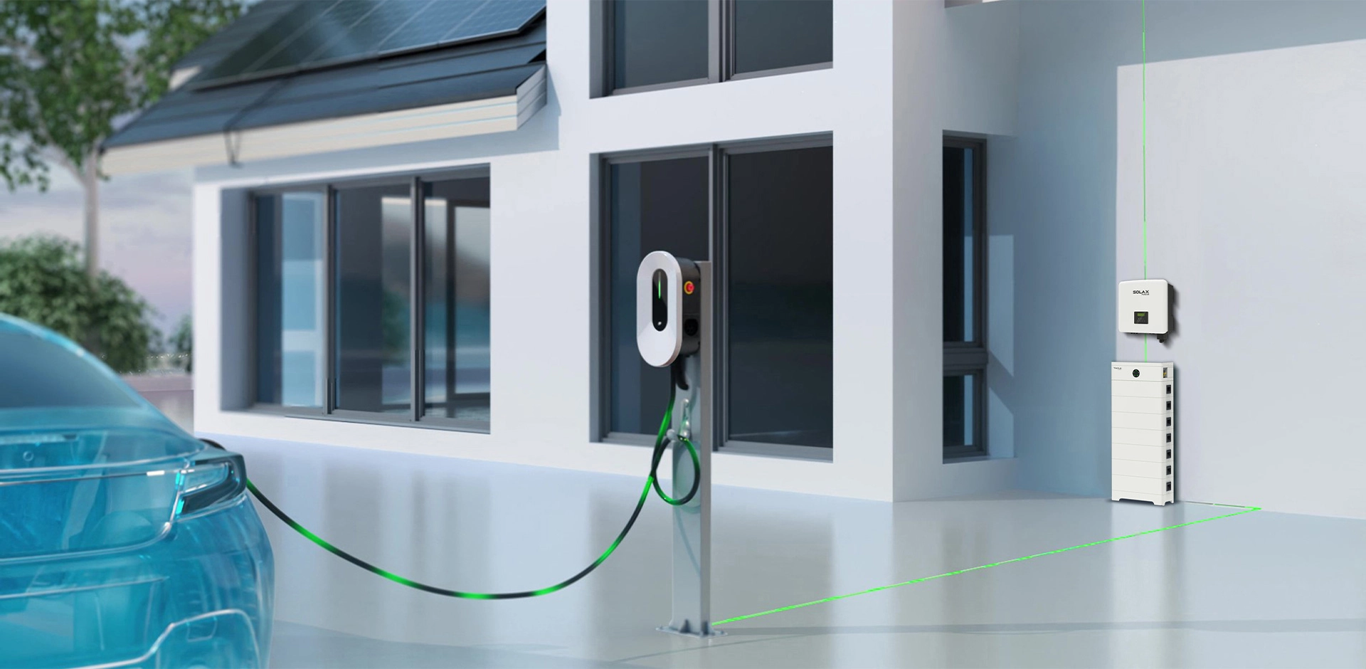 SolaX X3-HAC-22K 22kW Araç Şarj İstasyonu (6.5M Kablolu)