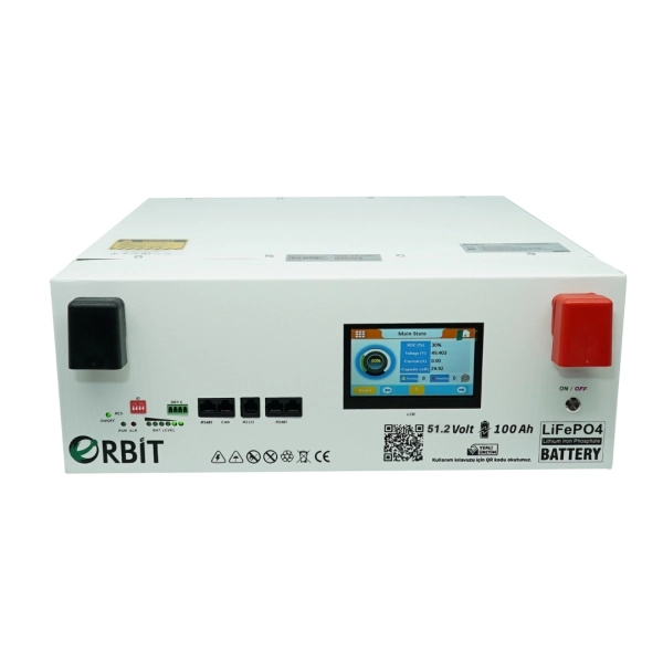 Orbit 51,2V 100Ah Orbit LiFePO4 Metal, Ekranlı