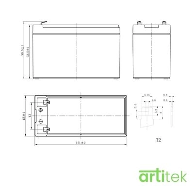 BC7-12 12V 7Ah Ups Akü