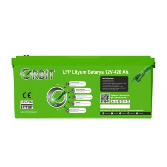 Orbit 12V 420Ah LiFePO4 Akü Abs Kasa 