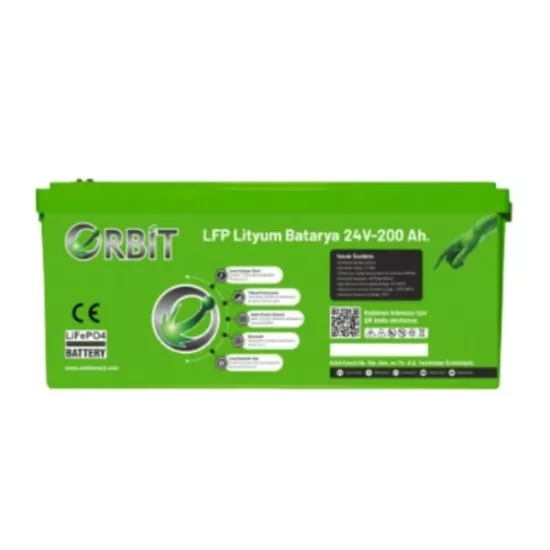 Orbit 24V 210Ah LiFePO4 Akü Abs Kasa 